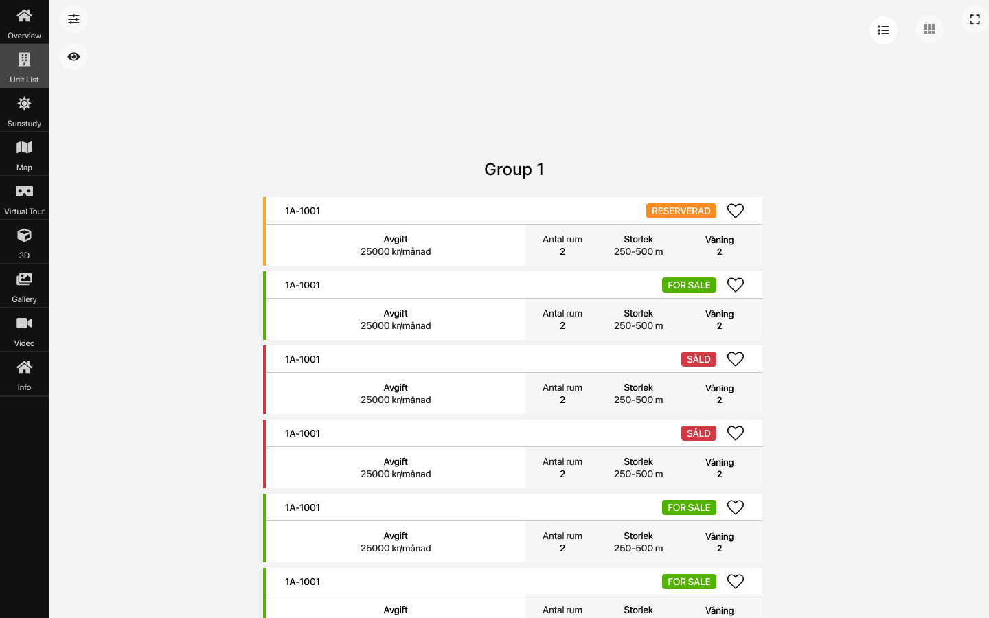 Unit-list